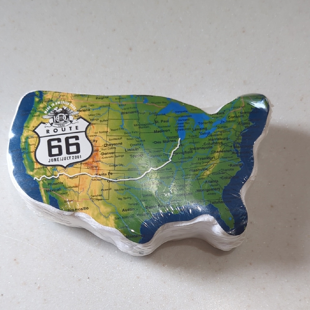Route 66 USA Map Magnet